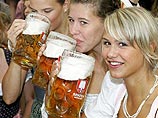 На открытии пивного праздника "Октоберфест" в Мюнхене гости выпили 500 тысяч литров пива и съели 10 быков