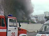 Пожар в центре Москвы: горит автосервис Пожар в центре Москвы: горит автосервис