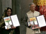 За Grameen Bank премию получила Мосаммат Таслима Бегум - одна из руководителей банка