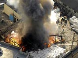 Взрыв в Японии на промышленном складе химикатов Взрыв в Японии на промышленном складе химикатов