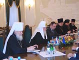 Среди представителей РПЦ во встрече участвовали митрополит Смоленский и Калининградский Кирилл, протоиерей Всеволод Чаплин, представитель Московского Патриархата в Страсбурге игумен Филарет Среди представителей РПЦ во встрече участвовали митрополит Смоленский и Калининградский Кирилл, протоиерей Всеволод Чаплин, представитель Московского Патриархата в Страсбурге игумен Филарет