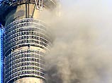 Очаг возгорания распространяется по башне Очаг возгорания распространяется по башне