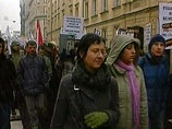 В Варшаве проведен пикет против размещения ПРО в Польше