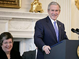 "Мы будем настаивать на обеспечении свободы там, где мы можем настаивать - в таких местах как Куба, Белоруссия и Бирма", - заявил Буш