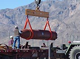 Испытание 13,6-тонной бомбы, разработанной корпорацией Boeing и получившей название Massive Ordnance Penetrator (MOP), прошло на полигоне White Sands Missile Range в Нью-Мексико