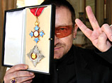 Солист группы U2 удостоен звания почетного рыцаря 