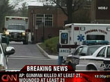 По меньшей мере один человек погиб и около 10 получили ранения в результате двух перестрелок, которые произошли сегодня в Вирджинском технологическом университете США