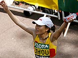 На лондонском марафоне самыми быстрыми оказались китаянка Чжоу Чансью кениец Мартин Лелу