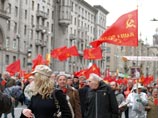 Москва, шествие в честь Дня Победы, организованное КПРФ