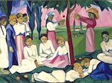 Новый рекорд русской живописи на Christie's: за $10 млн продана картина Натальи Гончаровой "Сбор яблок" Новый рекорд русской живописи на Christie's: за $10 млн продана картина Натальи Гончаровой "Сбор яблок"