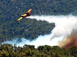 Сильный лесной пожар в Турции угрожает курорту Бодрум на побережье Эгейского моря