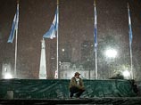 В понедельник, 9 июля, в Буэнос-Айресе выпал снег