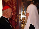 Сегодня в Москве состоялась встреча Патриарха Московского и всея Руси Алексия II и вице-декана коллегии кардиналов, почетного президента Папского совета "Справедливость и мир" Роже Эчегарая. Сегодня в Москве состоялась встреча Патриарха Московского и всея Руси Алексия II и вице-декана коллегии кардиналов, почетного президента Папского совета "Справедливость и мир" Роже Эчегарая.