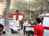 Строящееся здание рухнуло во вторник, 28 августа, в Баку на улице Мамеда Нахчывани