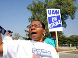 Рабочие General Motors начали общенациональную забастовку - 37 тысяч человек не вышли на работу, остановились 80 заводов