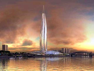 Законодатели Петербурга одобрили строительство в центре города башни "Газпрома"