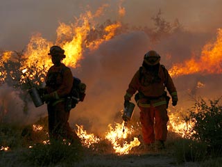 Федеральное бюро расследований США начало расследование версии о поджогах, вызвавших бушующие уже четвертые сутки лесные пожары на юге Калифорнии