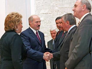 Лукашенко рассказал Матвиенко о преодолении проблем между Минском и Москвой