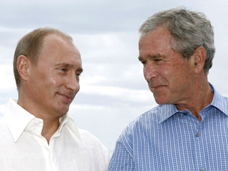 Джордж Буш очень уважает Владимира Путина, ведет с ним честный, откровенный диалог и такие отношения между лидерами позволяют США и России успешно работать совместно над многими проблемами