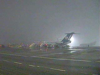 Из-за тумана в Москве самолеты совершают посадку только в аэропорту "Шереметьево", "Внуково" и "Домодедово" закрыты