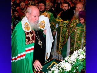 Кульминацией торжеств в честь святого Саввы Сторожевского - духовного наставника семьи Дмитрия Донского - стало праздничное богослужение, которое в минувшее воскресенье возглавил Патриарх Алексий II