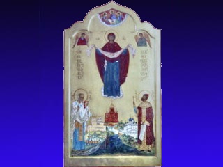 В Кузбассе специально для горяков написана икона Божией Матери "Покров над землей Кузнецкой"