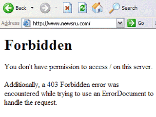Узбекские интернет-провайдеры сегодня заблокировали доступ гражданам Узбекистана к российскому новостному ресурсу NEWSru.com