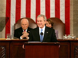 В понедельник президент США Джордж Буш выступил с ежегодным посланием Конгрессу "О положении в стране"