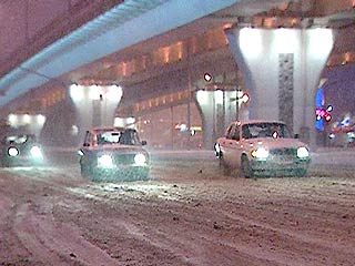 Снегопад накроет Москву ночью
