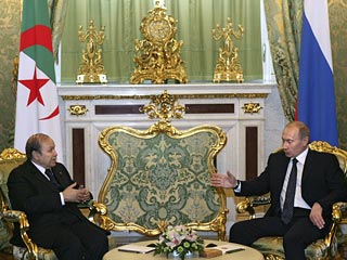 Президенты России Владимир Путин и Алжира Абдельазиз Бутефлика провели 19 февраля в Кремле переговоры, посвященные экономическому сотрудничеству