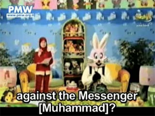 В эфире палестинского телевидения персонаж "кролик Асуд" призвал детей есть датчан
