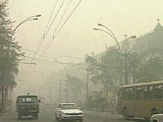 Хабаровск в дыму из-за степных пожаров, обстановка ухудшается