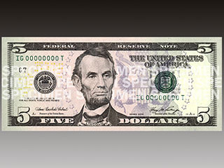 В Соединенных Штатах в четверг вводятся в обращение обновленные 5-долларовые банкноты