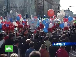 В первомайских митингах, демонстрациях и шествиях приняли участие 2 миллиона россиян