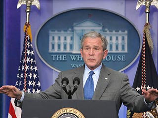 Рейтинг непопулярности президента Джорджа Буша достиг рекордно низкой отметки в 71%