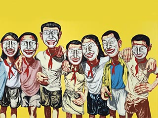 Картина современного китайского художника Цзэна Фаньчжи "1996 &#8470;6" продана на гонконгском аукционе Christie's за 9,66 миллиона долларов