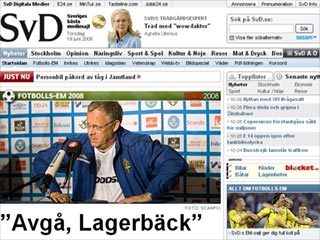 Шведские СМИ отправляют в отставку Ларса Лагербека после поражения от России (Svenska Dagbladet)