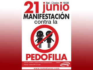 В Мадриде прошел марш за ужесточение наказания в отношении педофилов