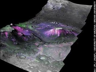 Новые данные, полученные со спутника NASA "Марсианский орбитальный разведчик", свидетельствуют, что большое количество марсианских камней в геологическом прошлом планеты были преобразованы в так называемые филлосиликаты