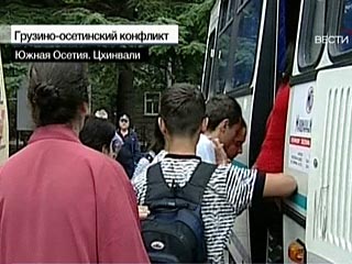 В понедельник планируется провести второй этап эвакуации детей из Южной Осетии в Северную Осетию