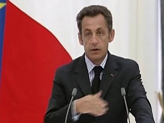 Президент Франции Николя Саркози прибыл во вторник вечером из Москвы в Тбилиси
