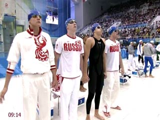 Российский квартет пловцов выиграл "серебро" в эстафете