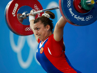 Тяжелоатлетка Надежда Евстюхина завоевала для России еще одну "бронзу"