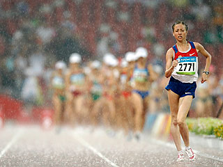 Ольга Каниськина выиграла "золото" в ходьбе на 20 км с олимпийским рекордом
