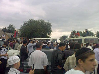 Ингушская оппозиция собрала митинг в Назрани