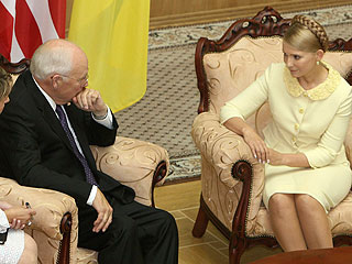 Премьер-министр Украины Юлия Тимошенко и вице-президент США Ричард Чейни обсудили вопросы региональной 