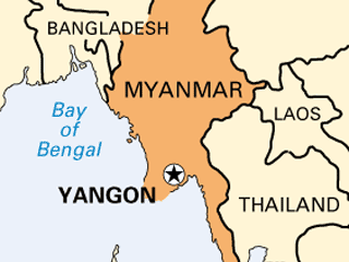 Шесть человек получили легкие ранения в результате взрыва бомбы на автобусной остановке неподалеку от мэрии главного города Мьянмы - Янгона