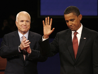 Демократ Барак Обама выступил убедительнее республиканца Джона Маккейна в ходе первых очных дебатов кандидатов на пост президента США