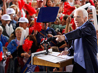 Кандидат от Республиканской партии Джон Маккейн провел весь субботний день в штате Вирджиния, пытаясь убедить избирателей этого штата не изменять своим республиканским предпочтениям