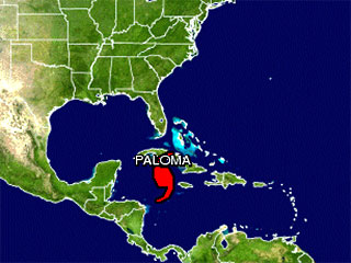 Эвакуация населения из опасных районов началась в центре и на востоке Кубы в связи с приближением урагана "Палома", который достиг уже третьей категории опасности по международной пятибалльной шкале